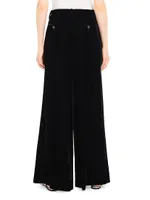 Low-Rise Pleated Pants