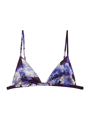 Luxe Silk-Blend Triangle Bra