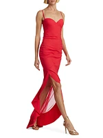 Yoshiro Strapless High-Low Gown