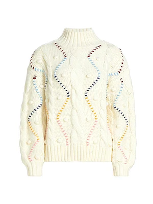 Hope Whipstiched Cable-Knit Sweater