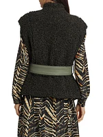 Astrid Sherpa Belted Vest