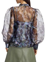 Bonnie Painterly Organza Blouse