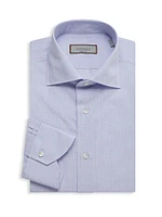 Plaid Cotton Dress Shirt