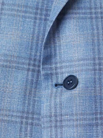 Siena Plaid Wool & Silk-Blend Two-Button Sport Coat