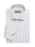 Striped Cotton Dress Shirt