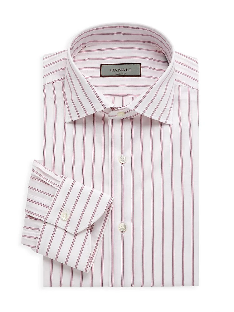 Striped Cotton Dress Shirt