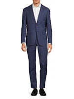 Kei Houndstooth Stretch-Wool Single-Breasted Suit