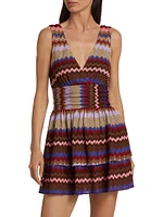 Laura Zig Zag Tiered Minidress