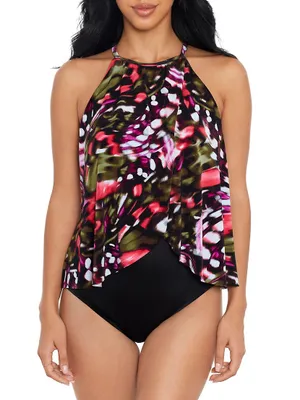 Flutter Aubrey Tulip Hem One-Piece Swimsuit