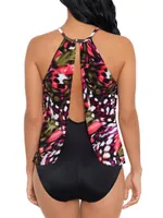 Flutter Aubrey Tulip Hem One-Piece Swimsuit