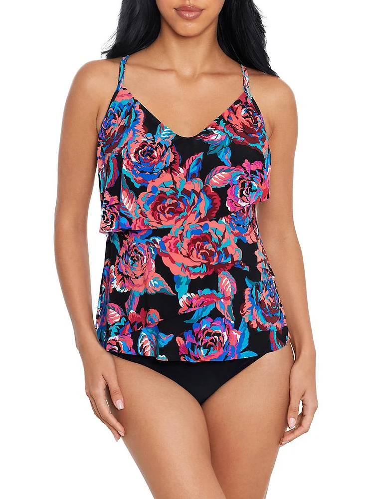 Sonic Blooms Chloe Tankini Top