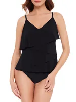 Solids Chloe Draped Tankini Top