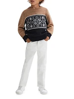 Little Boy's & Nash Colorblocked Wool-Blend Sweater