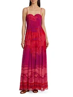 Soma Palm Sweetheart Maxi Dress