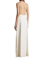 Nonya Crepe Satin Maxi Slipdress