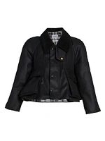 Waxed Cotton Trapeze Jacket