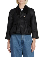 Waxed Cotton Trapeze Jacket