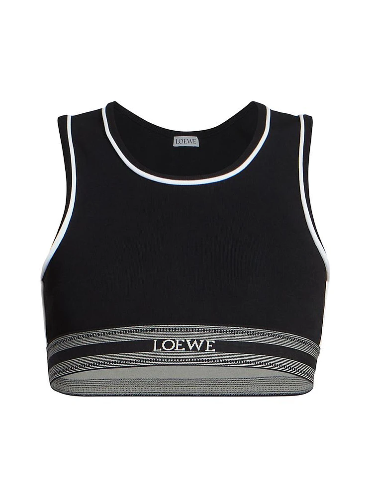 Crop Logo Band Tank