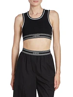 Crop Logo Band Tank