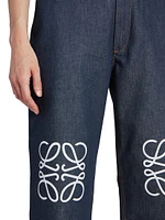 Anagram Mid-Rise Baggy Jeans