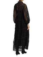 Guipure Lace Maxi Dress