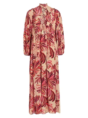 Floral Tapestry Maxi Dress