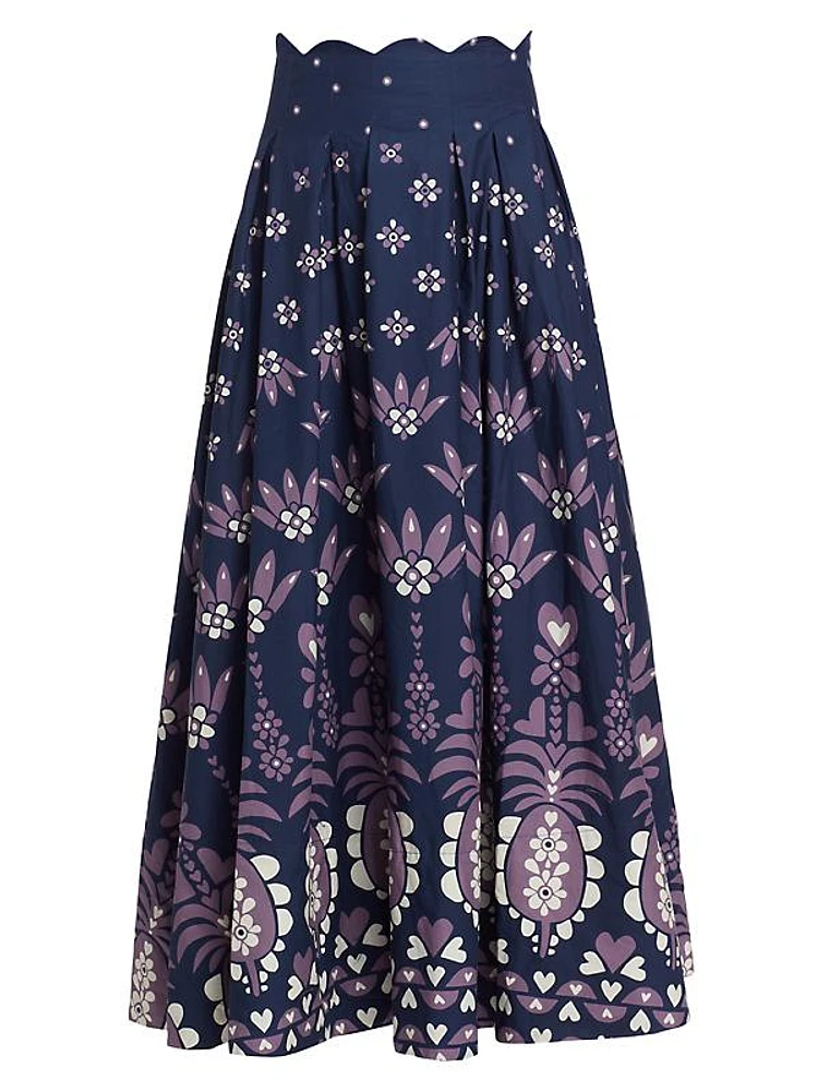 Ainika Martina Floral Midi-Skirt