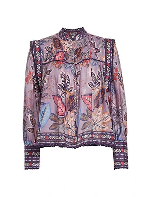 Wild Night Floral Blouse