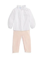 Little Girl's & Keller Cotton Blouse