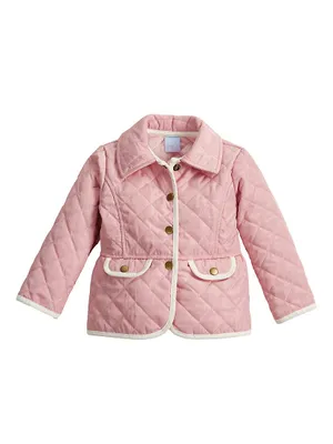 Little Girl's & Quilted Peplum Jacket