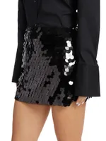 Dizzy Sequined A-line Miniskirt