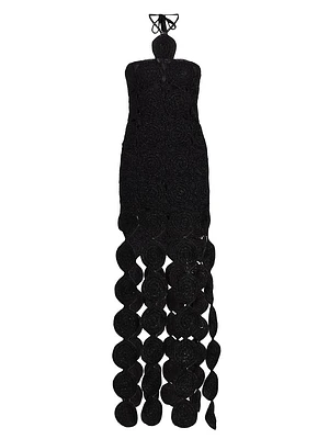 Beep Circle Fringe Maxi Dress