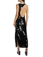 Lou Sequined Sleeveless Maxi Dress