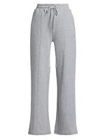 Heart-Motif Cotton-Fleece Sweatpants