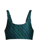 Jewel Striped Sports Bra