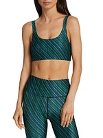 Jewel Striped Sports Bra