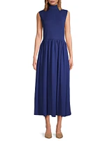 Fit & Flare Sleeveless Midi-Dress