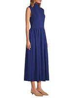 Fit & Flare Sleeveless Midi-Dress