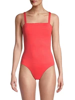 Squareneck One-Piece Swimsuit