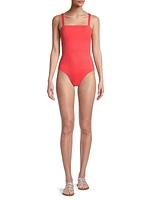 Squareneck One-Piece Swimsuit