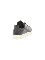 Warwick Croc-Embossed Leather Low-Top Sneakers