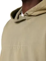 Logo Cropped Long-Sleeve Hoodie