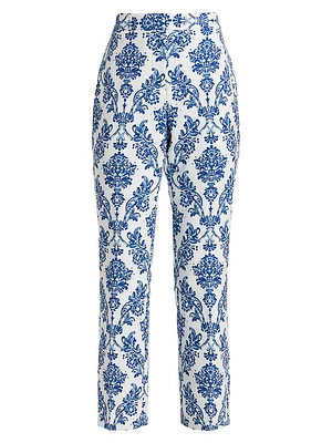 The Porcelain Paisley Slyvie Pants