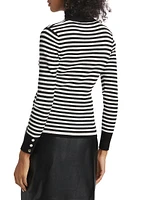 The Lex Striped Turtleneck Sweater