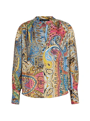 The Lara Silk Paisley Blouse