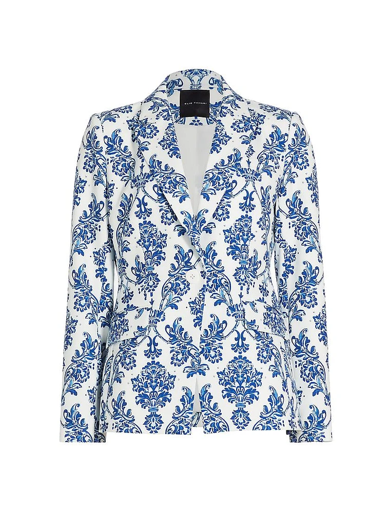 The Porcelain Paisley Slyvie Blazer