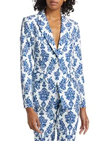 The Porcelain Paisley Slyvie Blazer