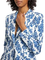 The Porcelain Paisley Slyvie Blazer