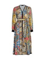 The Camren Paisley Silk Dress