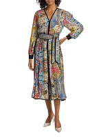 The Camren Paisley Silk Dress